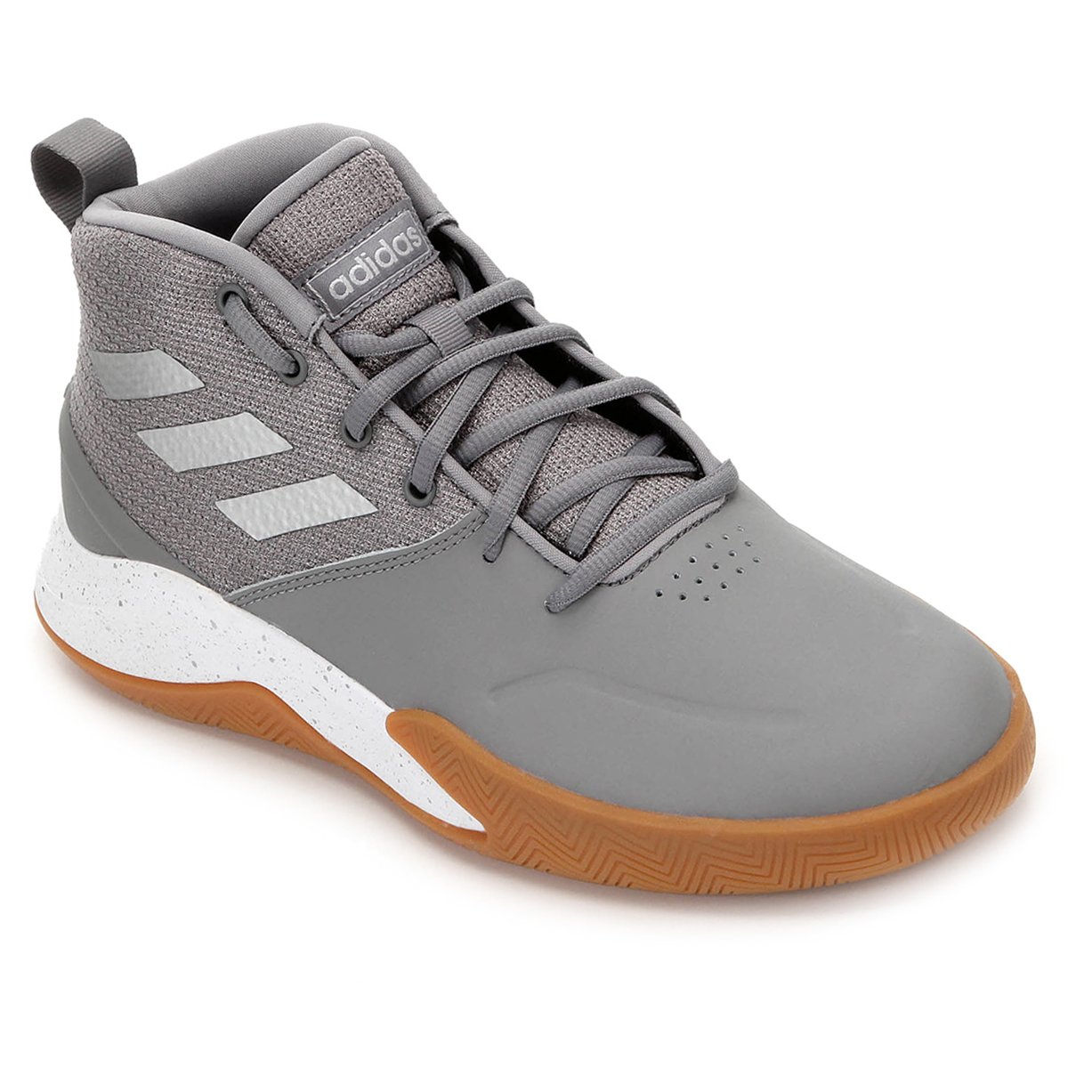 Tênis Adidas Own The Game Masculino Cinza e Bege Netshoes