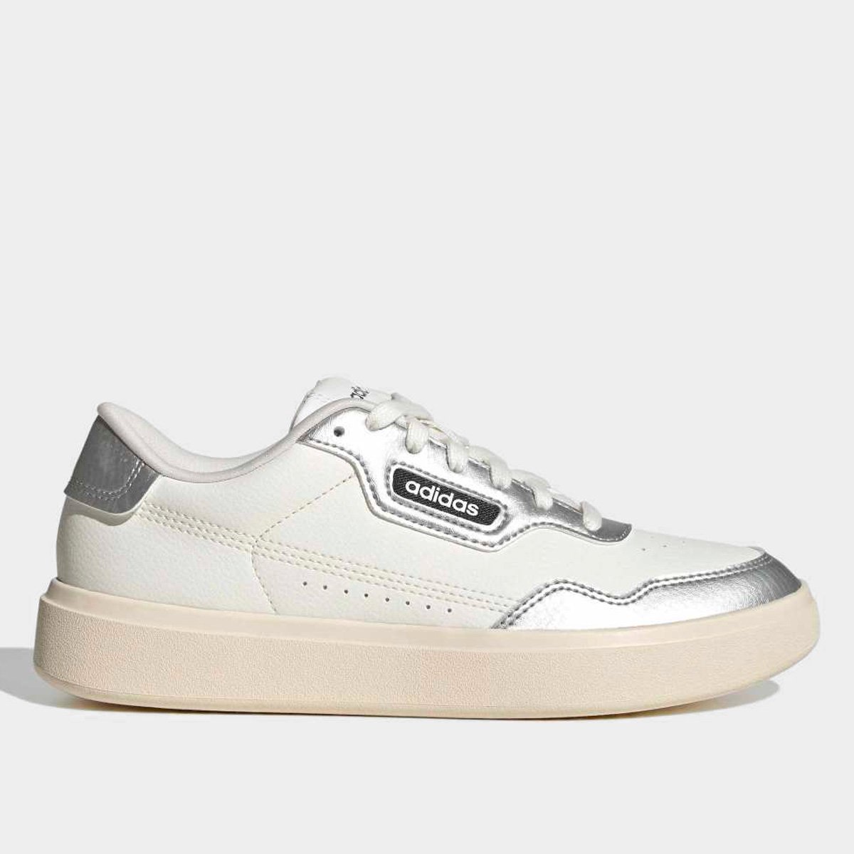 Tenis Adidas Park St Feminino Branco Prata