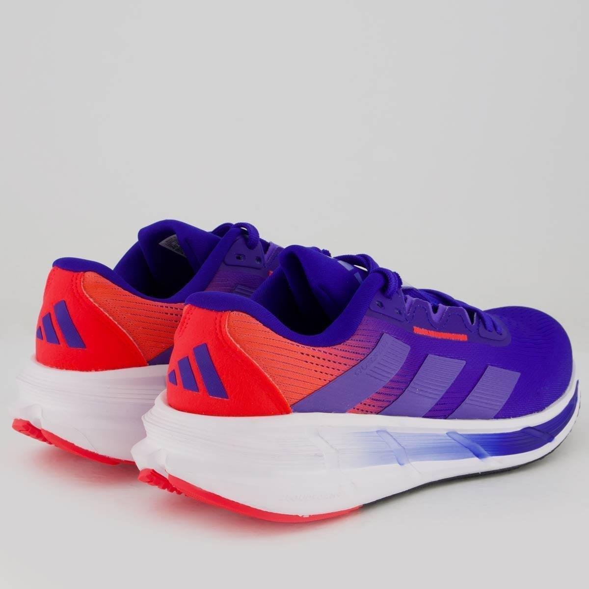 Tênis Adidas Questar 3 Azul e Vermelho - Azul | Netshoes