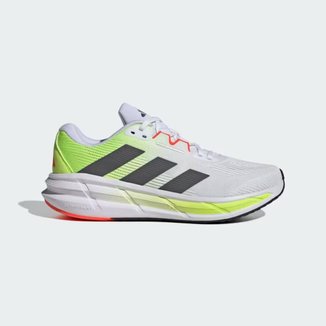 TENIS ADIDAS QUESTAR 3 MASCULINO BRANCO E VERDE 41
