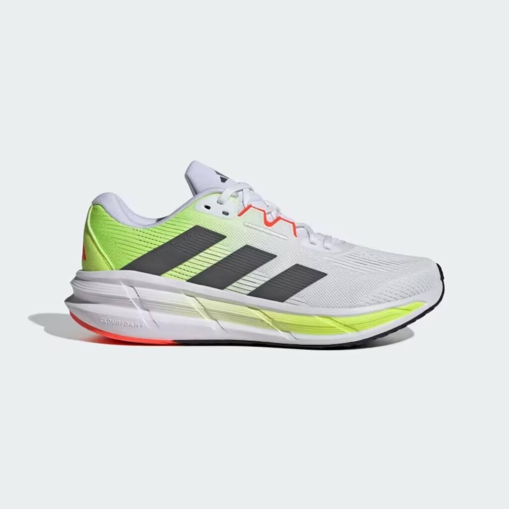 TENIS ADIDAS QUESTAR 3 MASCULINO BRANCO E VERDE 42