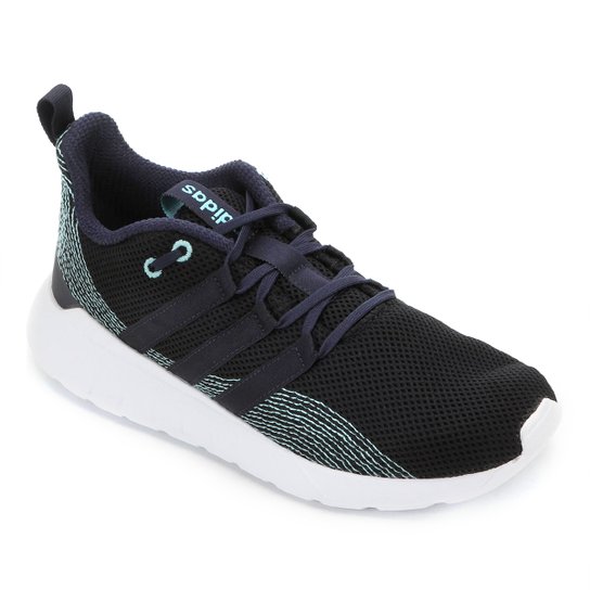 Tênis Adidas Questar Flow Masculino - Preto e Azul Menor preço em Tênis Adidas Questar Flow Masculino - Preto e Azul