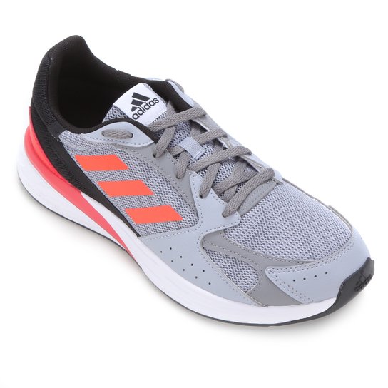 Tênis Adidas Response Classic Masculino - Prata+Vermelho Menor preço em Tênis Adidas Response Classic Masculino - Prata+Vermelho