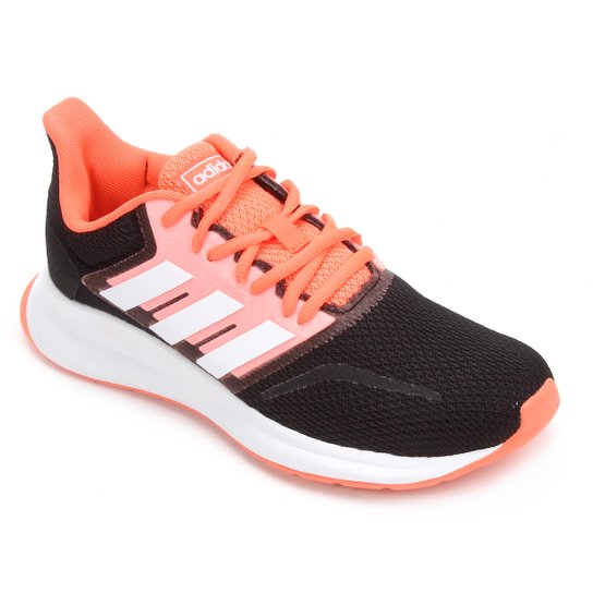 Tênis Adidas Run Falcon Feminino - Preto+Laranja é ruim? Tênis Adidas Run Falcon Feminino - Preto+Laranja é boa?