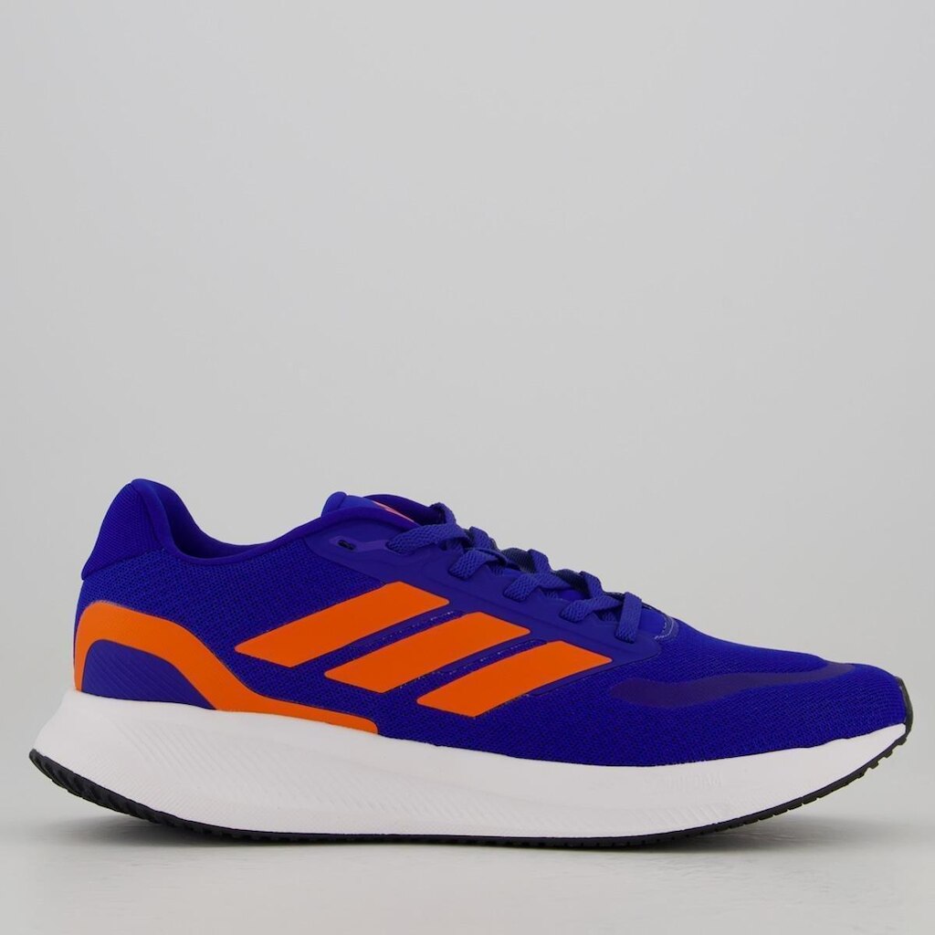 Tênis Adidas Runfalcon 5 Azul e Laranja