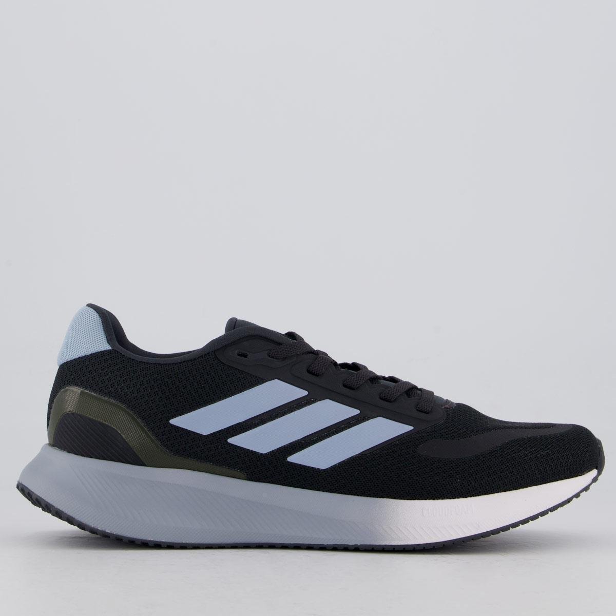 Tênis Adidas RunFalcon 5 Preto e Cinza