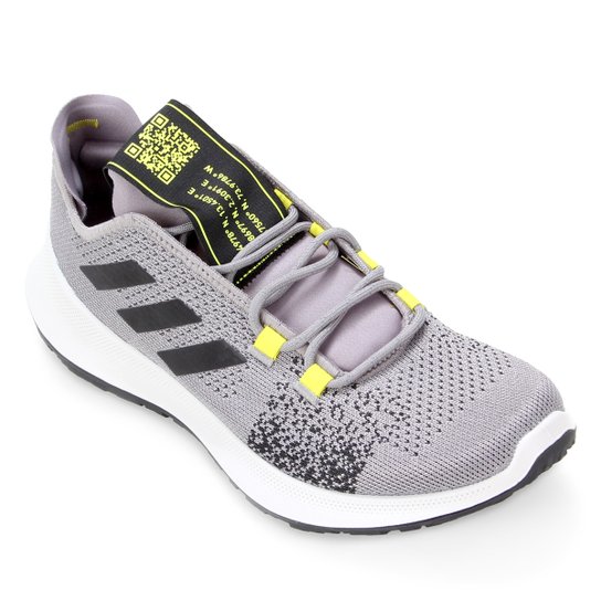 Tênis Adidas Sensebounce + Ace Masculino - Cinza+Preto Menor preço em Tênis Adidas Sensebounce + Ace Masculino - Cinza+Preto