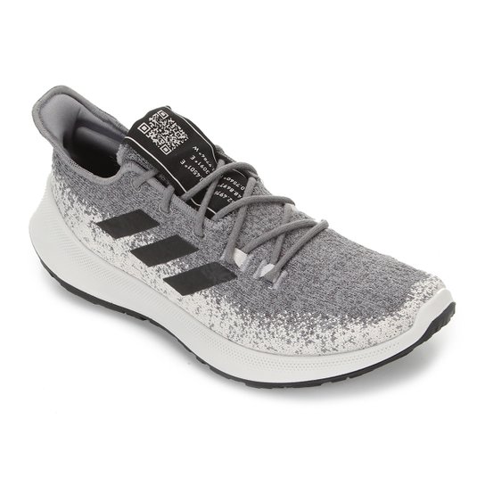 Tênis Adidas Sensebounce Masculino - Cinza e Preto Menor preço em Tênis Adidas Sensebounce Masculino - Cinza e Preto