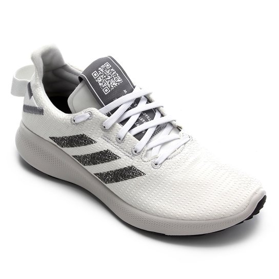 Tênis Adidas Sensebounce Street Masculino - Branco e Preto Menor preço em Tênis Adidas Sensebounce Street Masculino - Branco e Preto