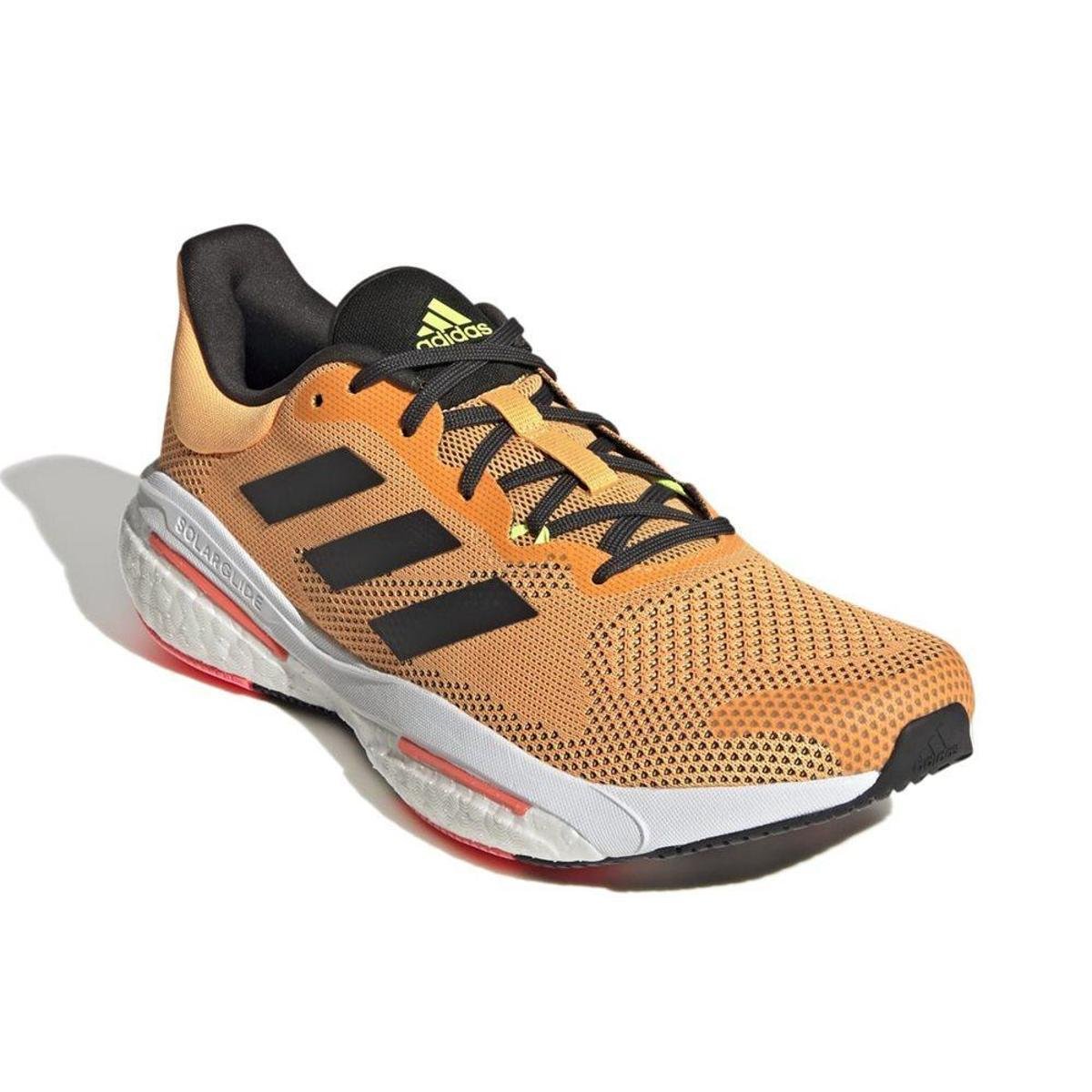 Tênis Adidas Solar Glide Mascullino Laranja+Preto Netshoes