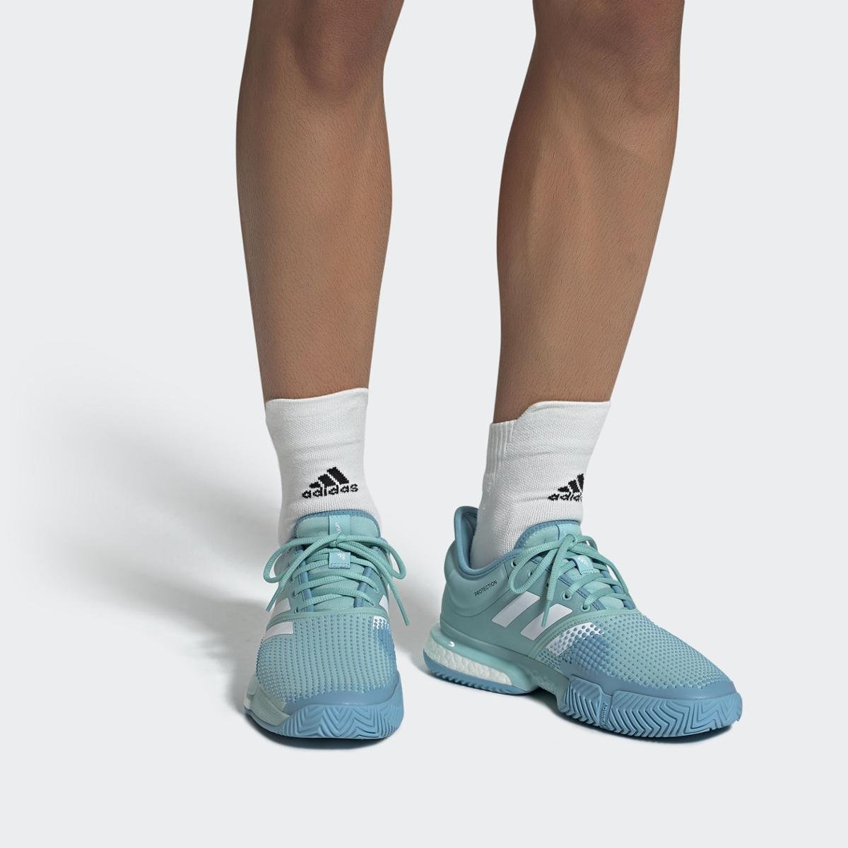 Adidas Sole Solecourt Boost Men's Blue Sepatu Tenis Tennis