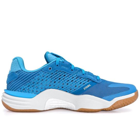 Tênis Adidas Stabil 16 Azul Claro e Branco