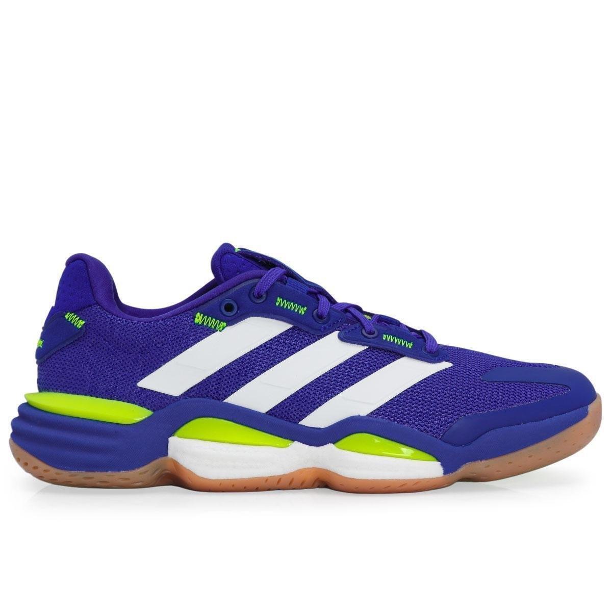Tênis Adidas Stabil 16 Azul e Branco Menor preço em Tênis Adidas Stabil 16 Azul e Branco
