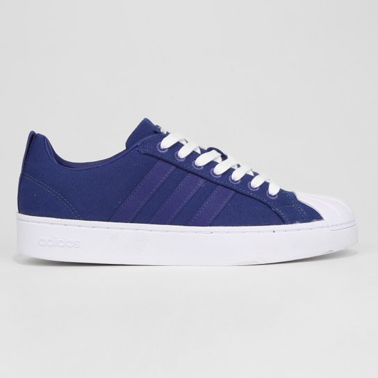 Tênis Adidas Streetcheck Masculino - Branco+Azul Menor preço em Tênis Adidas Streetcheck Masculino - Branco+Azul