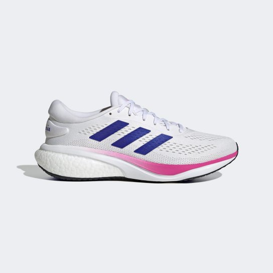 Tênis Adidas Supernova 2 Masculino - Branco+Azul Menor preço em Tênis Adidas Supernova 2 Masculino - Branco+Azul