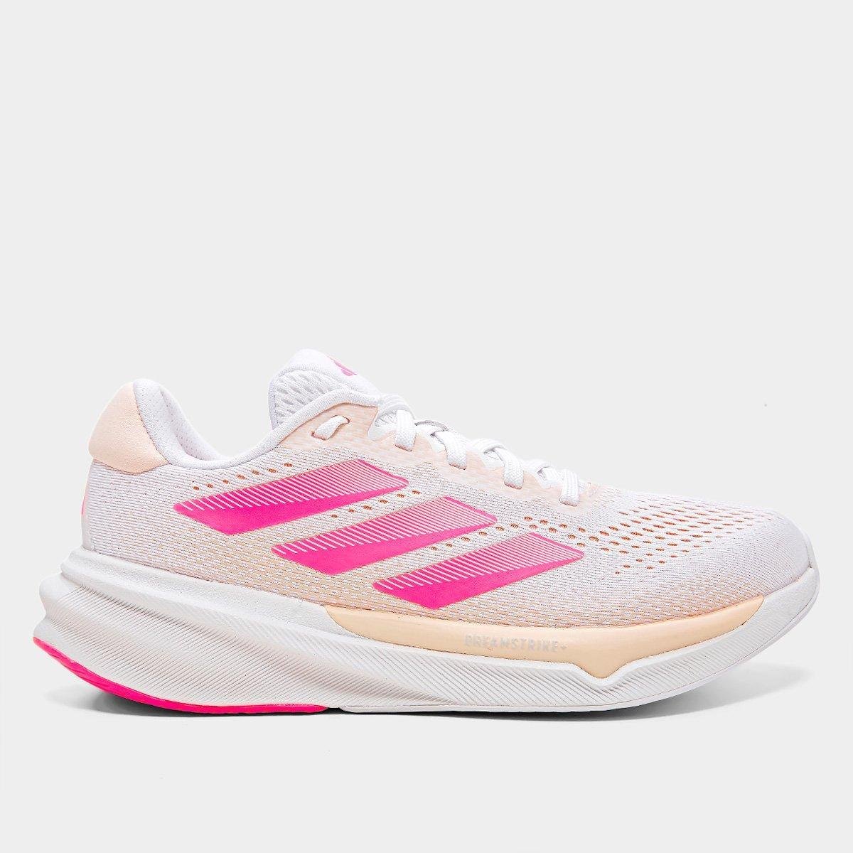 Tênis Adidas Supernova Stride 2 Feminino - Branco+Rosa | Netshoes