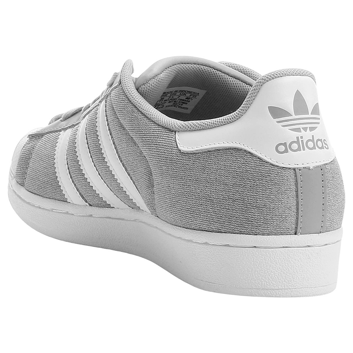 adidas superstar cinza e branco
