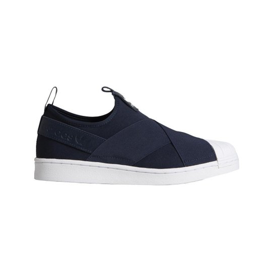 Tênis Adidas Superstar Slip On Feminino - Marinho Menor preço em Tênis Adidas Superstar Slip On Feminino - Marinho