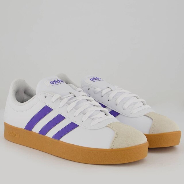 Tênis Adidas VL Court Base Branco e Azul