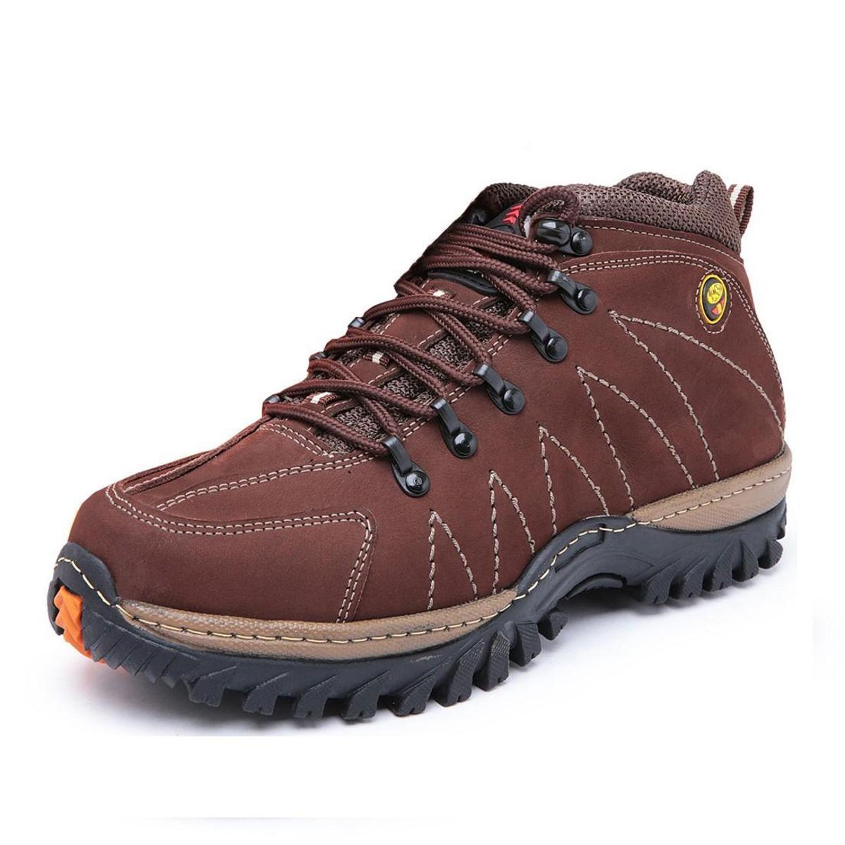 Tenis Adventure Derradeiros Couro Sola Borracha Antiderrapante - Vermelho |  Netshoes