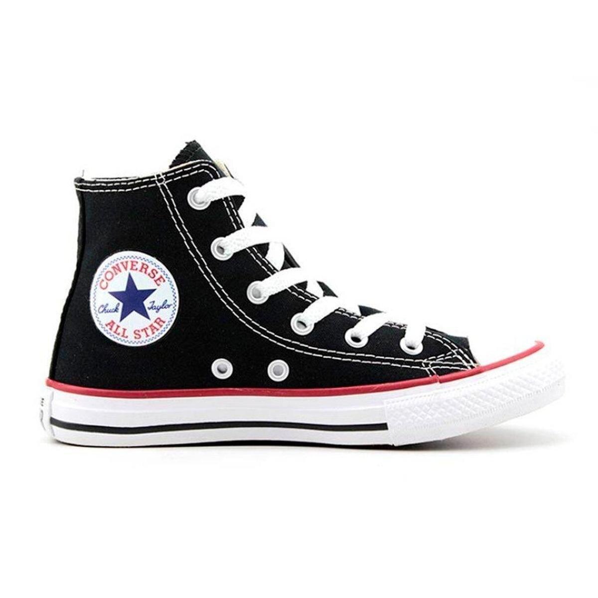 Tênis All Star Cano Alto Chuck Taylor Juvenil 0004 Original - Preto ...