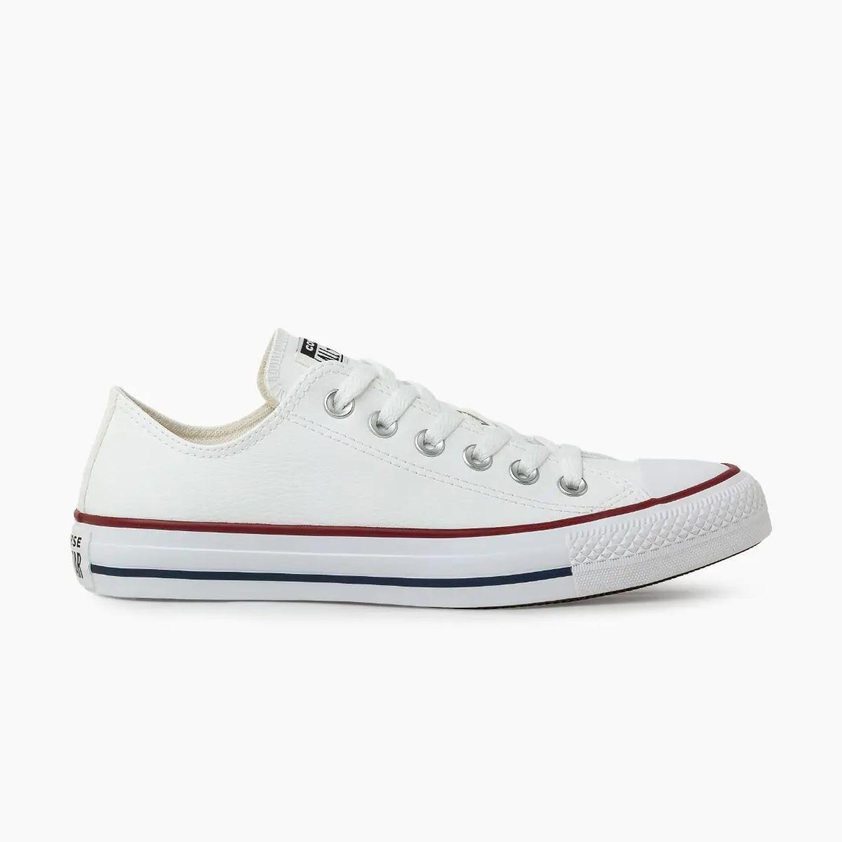 Tenis All Star Branco De Couro em promoção na Netshoes!