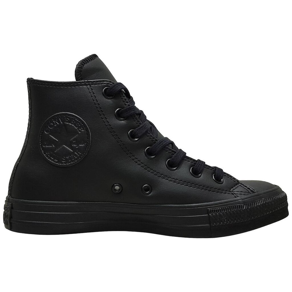 Tênis All Star Converse Cano Alto Preto Couro Sintético