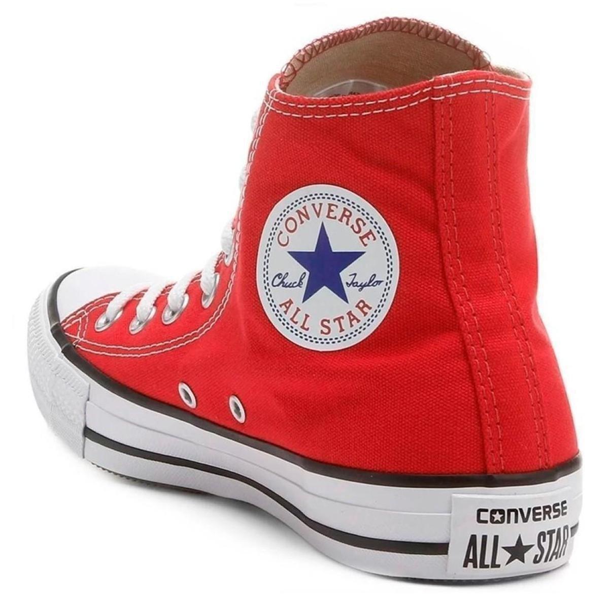 Tênis All Star Converse - Cano Longo Cor: Amarelo - Vermelho | Netshoes