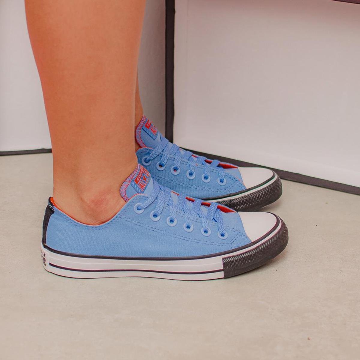 Tênis All Star Chuck Taylor Converse Marinho/Laranja | Musa Store