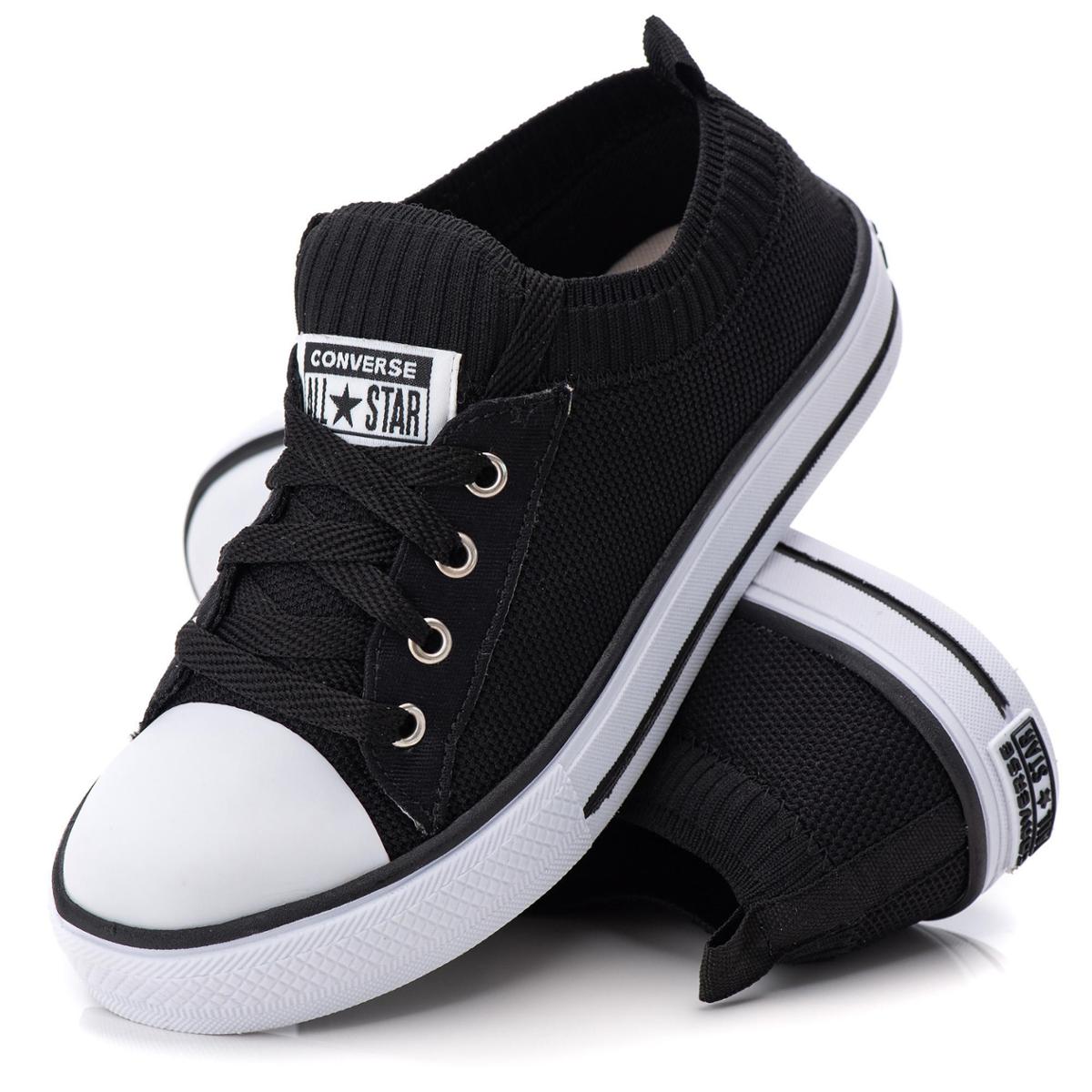Tênis All Star Unissex Meia - Preto | Netshoes