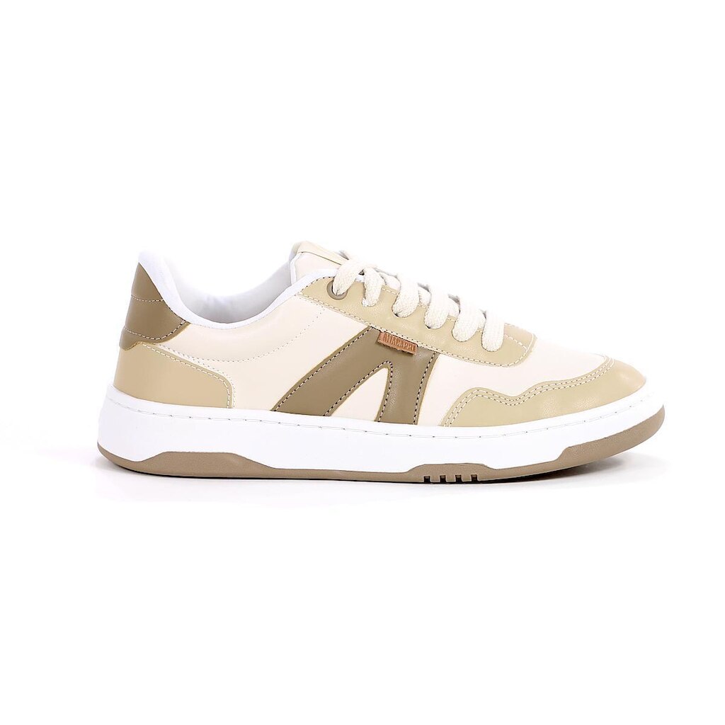 Tênis Anacapri AC1119 Bege e Marrom - Feminino