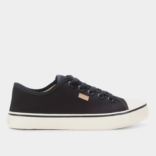 Tênis Anacapri Básico Biqueira Feminino - Preto