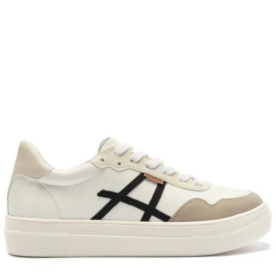 Tênis Anacapri Chunky Feminino Branco+Bege Netshoes