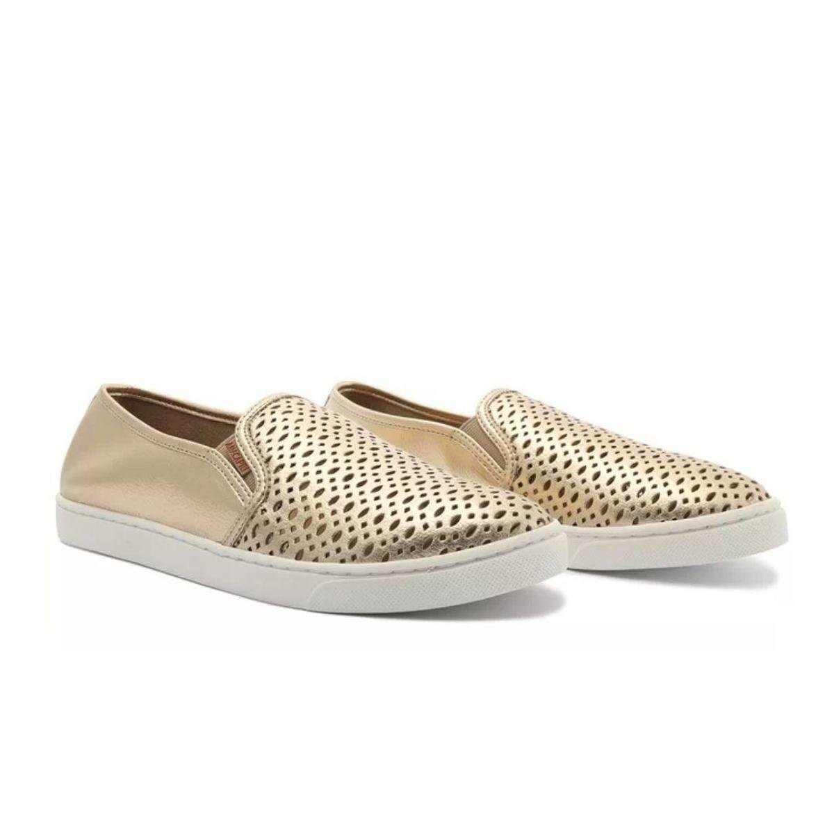 Tênis Anacapri Slip On Ana - Dourado | Netshoes