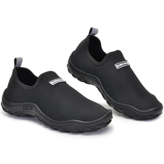 Tênis Aquático Sapatilha Esportiva de Neoprene para esportes preta - Preto Menor preço em Tênis Aquático Sapatilha Esportiva de Neoprene para esportes preta - Preto