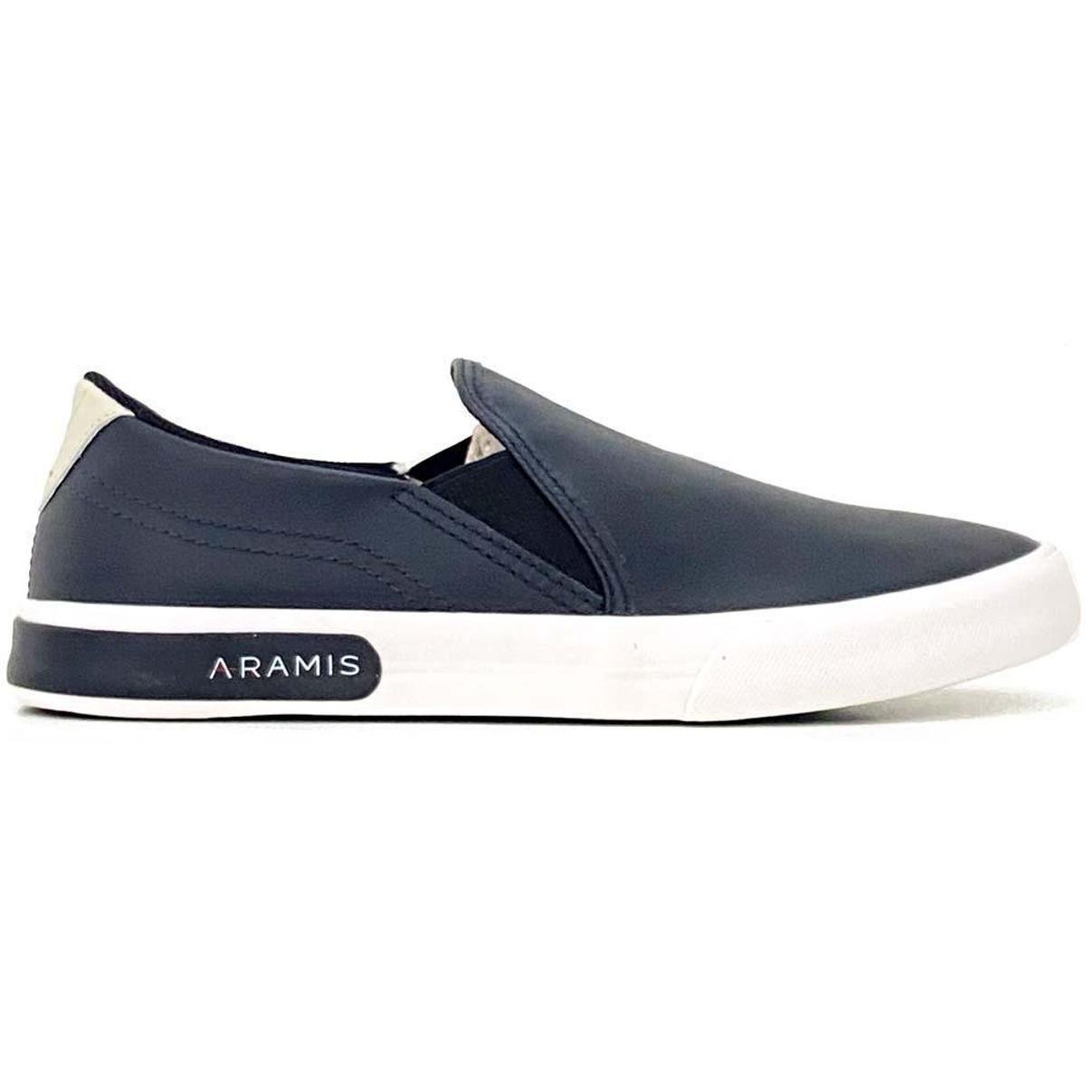 Tênis Aramis Stripe Slip On Marrom Masculino - Preto | Netshoes