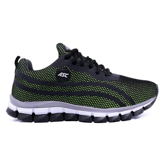 Tenis Ascension Lege 21 Masculino - Preto E Verde - Preto+verde Menor preço em Tenis Ascension Lege 21 Masculino - Preto E Verde - Preto+verde