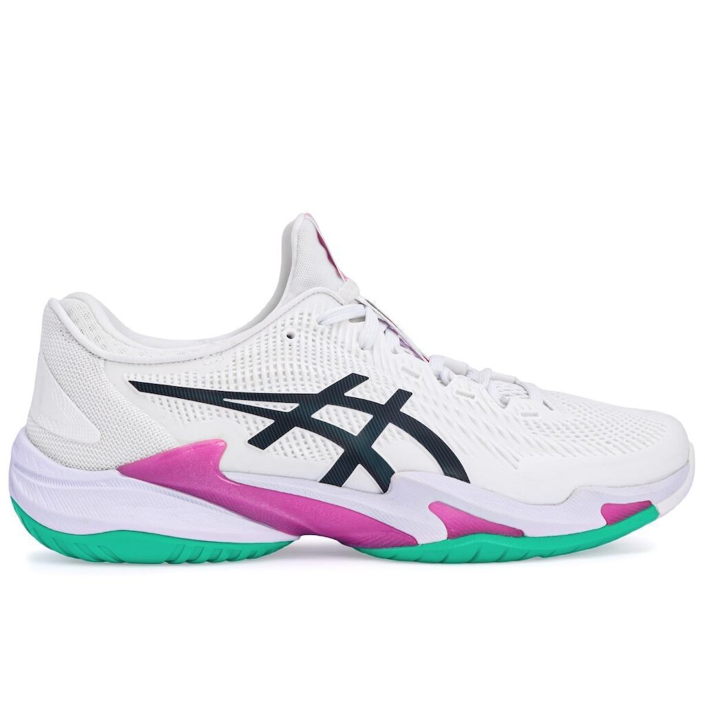 Tênis Asics Court FF 3 - All Court - Branco e Rosa
