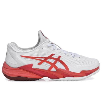 Tênis Asics Court FF 3 Novak - Quadra Rápida - Branco e Vermelho ...
