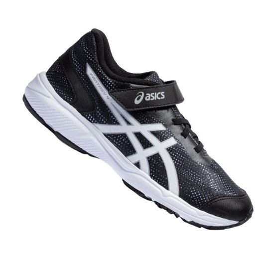 Tênis Asics Fantasy 4 Infantil - Preto+Branco Menor preço em Tênis Asics Fantasy 4 Infantil - Preto+Branco