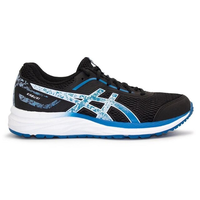 Tênis Asics Feminino Kabuki - Preto+Azul claro Menor preço em Tênis Asics Feminino Kabuki - Preto+Azul claro