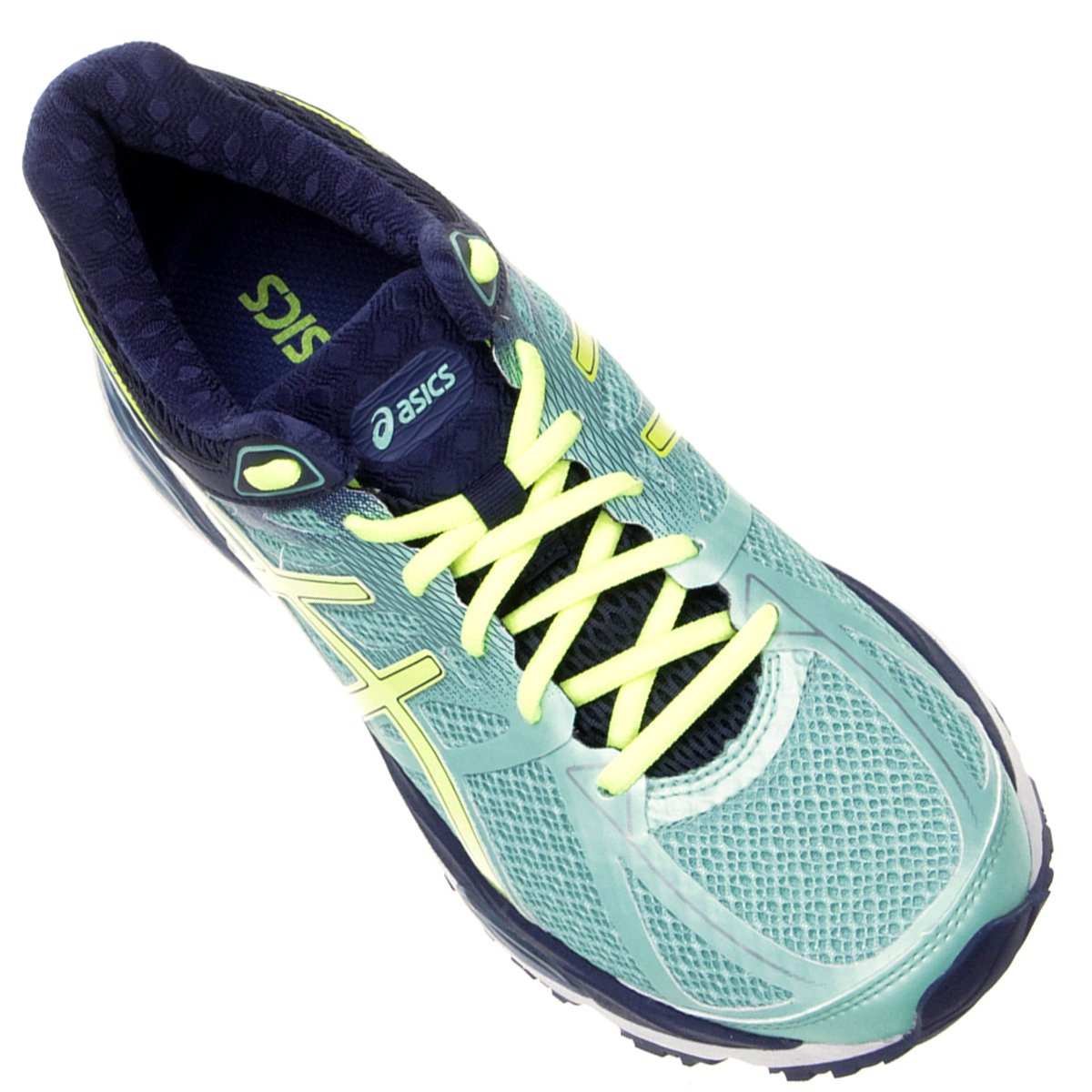 Tênis Asics Gel Cumulus 17 Feminino Marinho+Verde Limão Netshoes