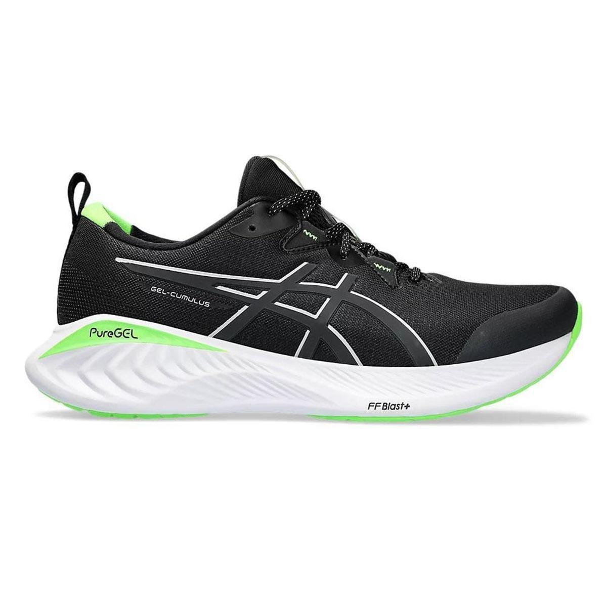 Tênis Asics Gel Cumulus 25 - Lite-Show - Preto e verde Menor preço em Tênis Asics Gel Cumulus 25 - Lite-Show - Preto e verde