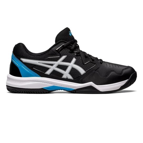 Tênis Asics Gel-Dedicate 7 Clay Masculino - Preto+Azul Menor preço em Tênis Asics Gel-Dedicate 7 Clay Masculino - Preto+Azul