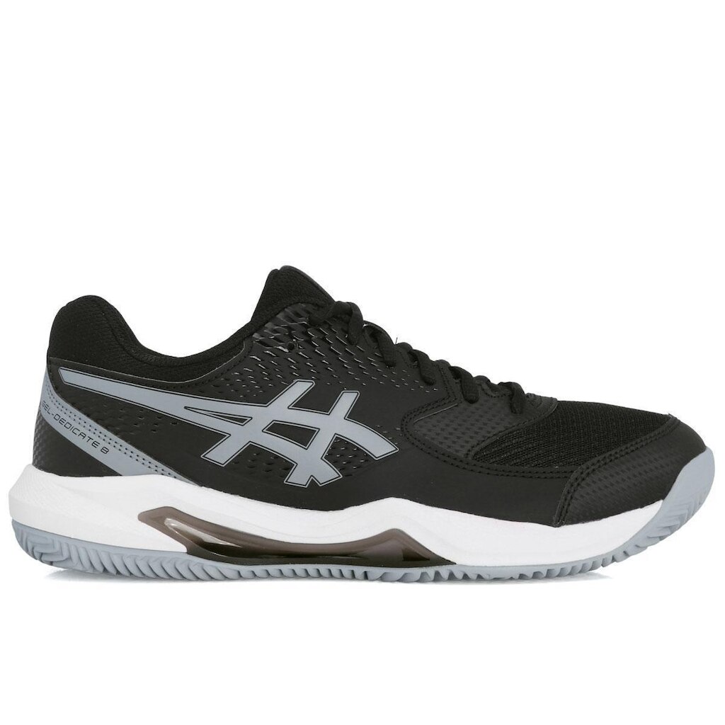 Tênis Asics Gel Dedicate 8 - Clay - Saibro - Preto e Cinza