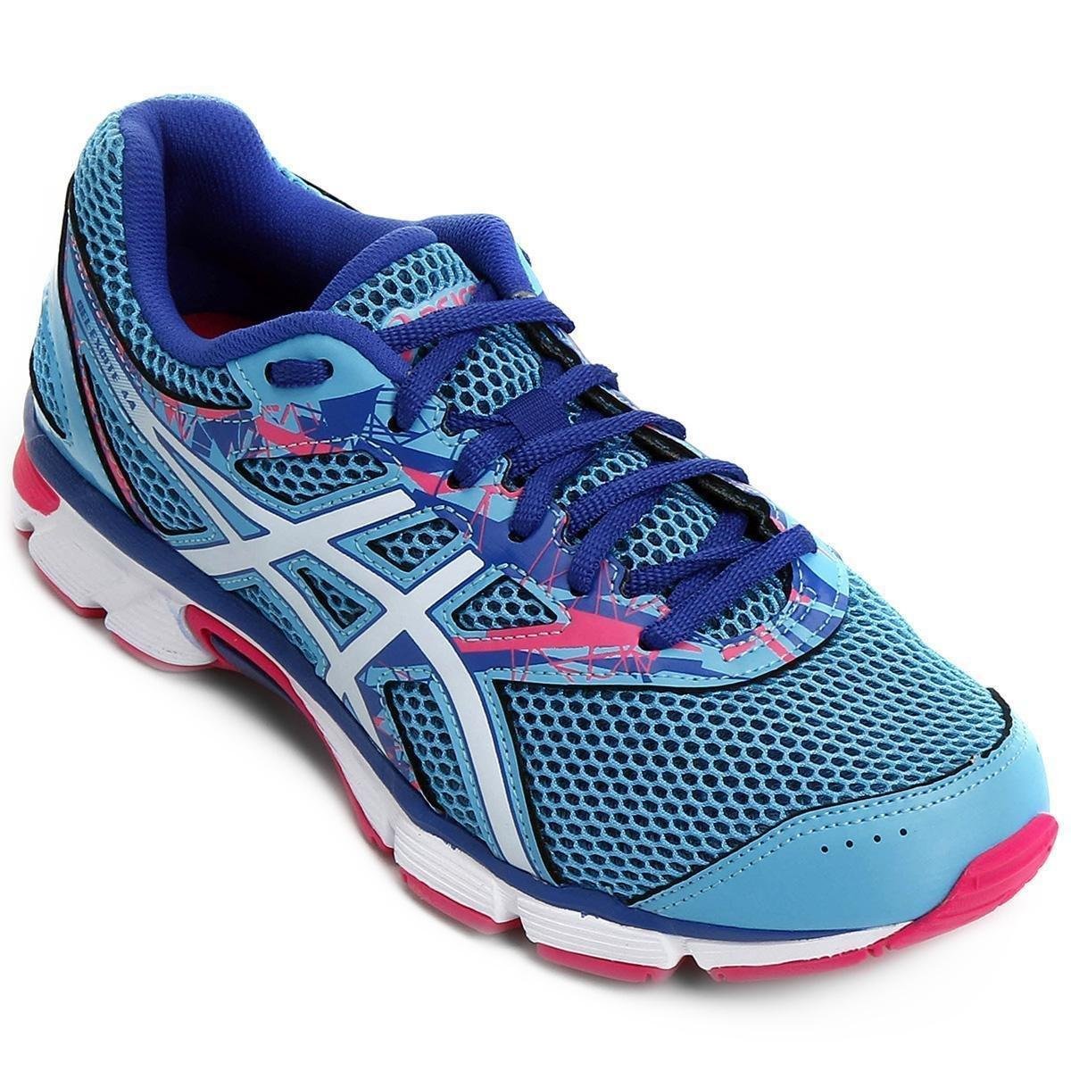 Tênis Asics GEL Excite Feminino Azul+Rosa Netshoes