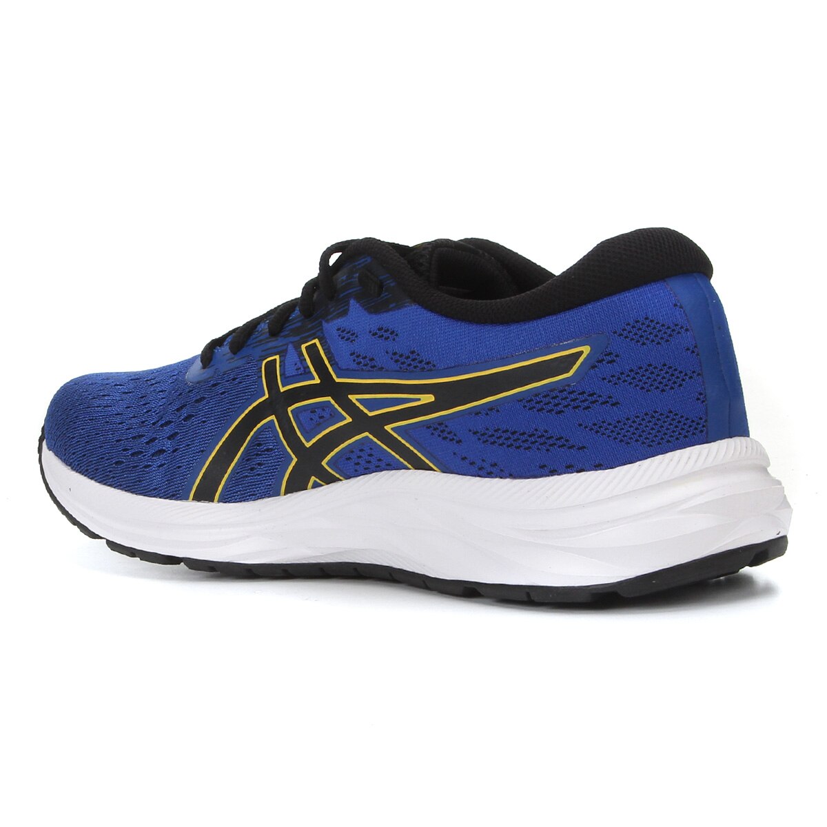 asics preto e azul