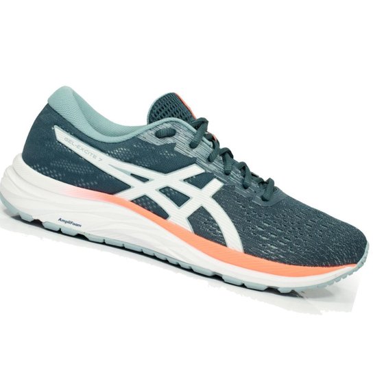 Tênis Asics Gel Excite 7 Masculino - Azul Petróleo Menor preço em Tênis Asics Gel Excite 7 Masculino - Azul Petróleo
