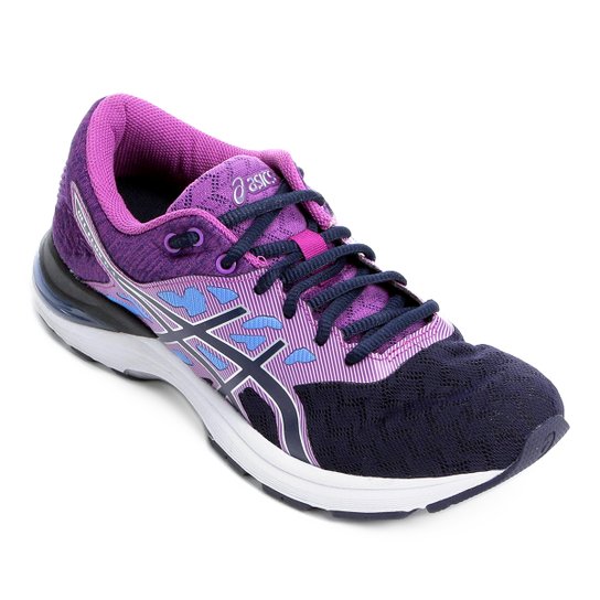 Tênis Asics Gel Flux 5 A Feminino - Roxo e Preto Menor preço em Tênis Asics Gel Flux 5 A Feminino - Roxo e Preto