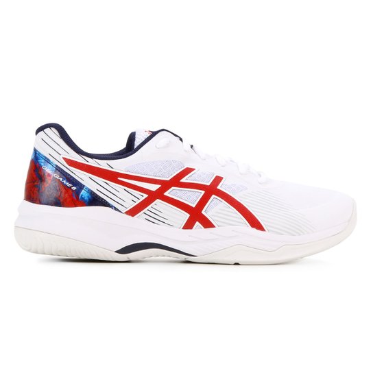 Tênis Asics Gel-Game 8 Novak Pack Masculino - Branco+Vermelho Menor preço em Tênis Asics Gel-Game 8 Novak Pack Masculino - Branco+Vermelho